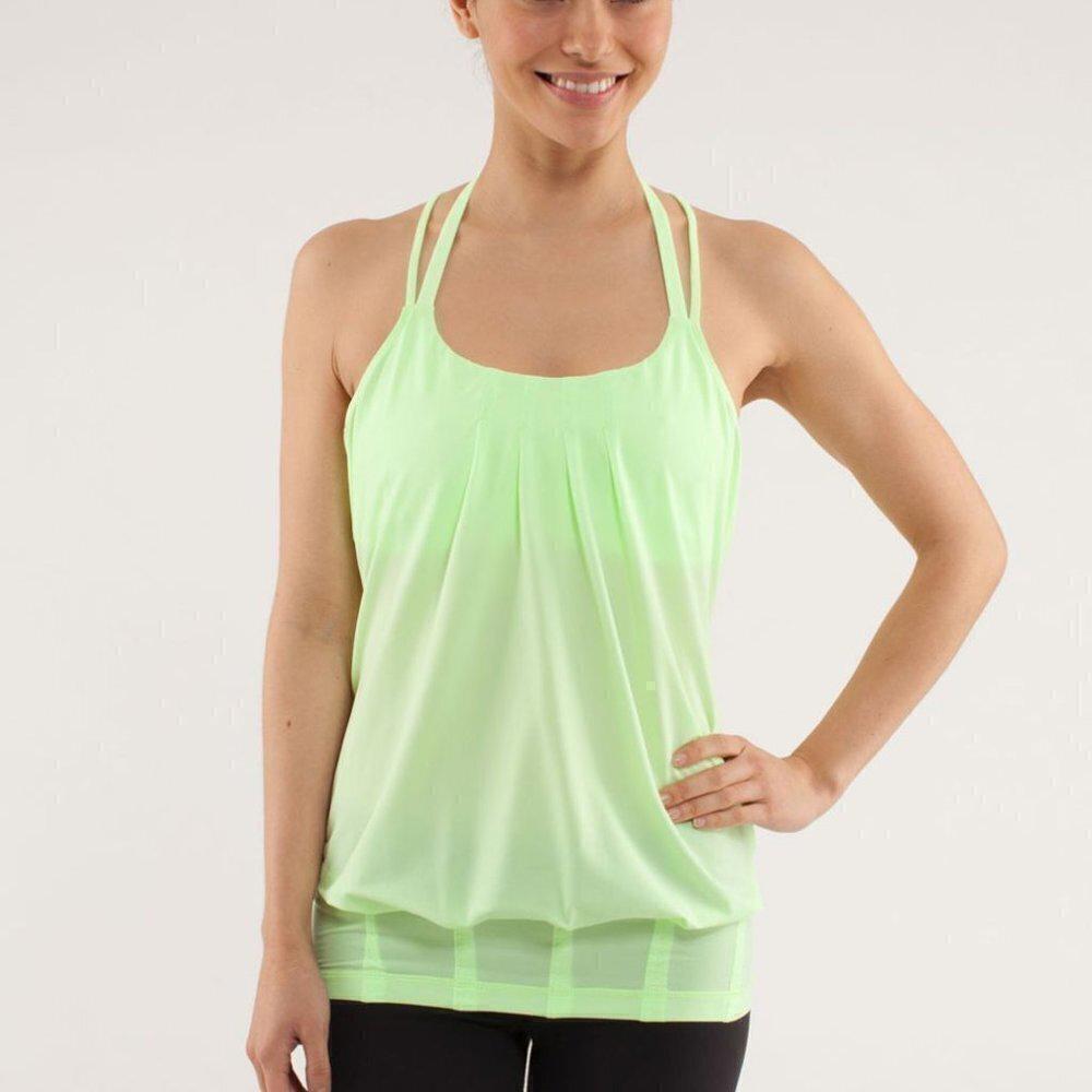 Lululemon Flow And Go Tank II Faded Zap Size 4